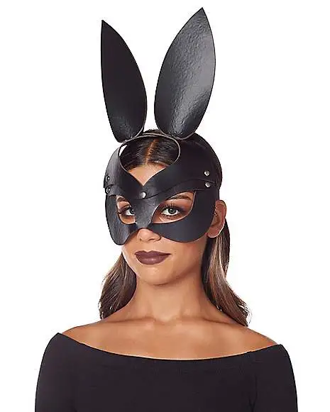Spirit Halloween Black Bunny Eye Mask 4 Spirit Halloween Black Bunny Eye Mask - Image 2