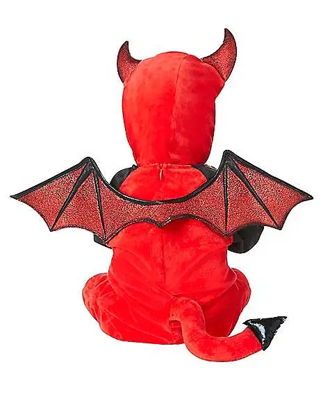 Spirit Halloween Baby Red Devil One Piece Costume 4 Spirit Halloween Baby Red Devil One Piece Costume - Image 2