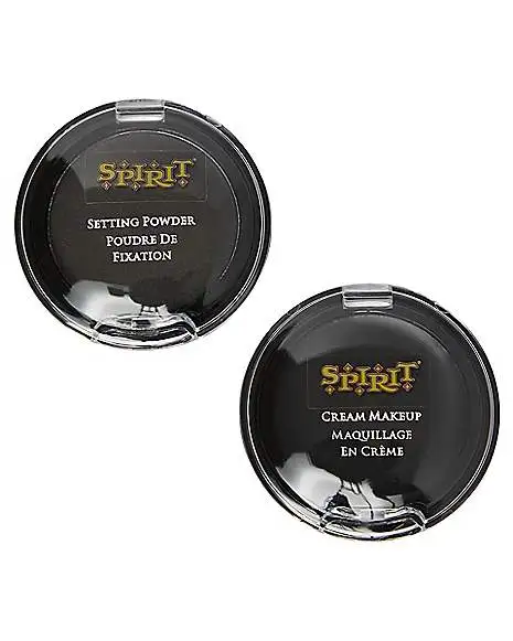 Spirit Halloween Black Cream Makeup And Setting Powder 3 Spirit Halloween Black Cream Makeup And Setting Powder