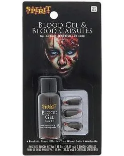 Spirit Halloween Blood Gel And Blood Capsules
