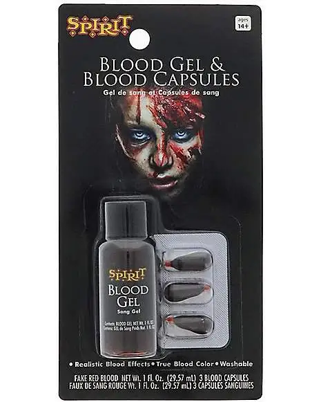 Spirit Halloween Blood Gel And Blood Capsules 3 Spirit Halloween Blood Gel And Blood Capsules