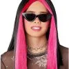 Spirit Halloween Pink And Black Money Piece Wig -Costume Themes Shop 01519743 a