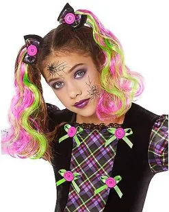 Spirit Halloween Kids Neon Broken Doll Costume -Costume Themes Shop 01524081 c