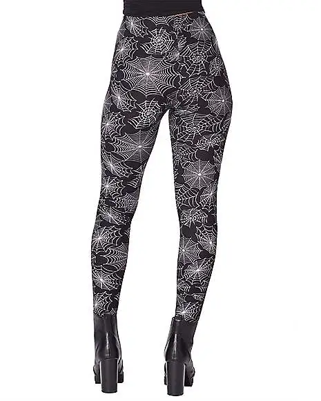 Spirit Halloween Spider Web Leggings 4 Spirit Halloween Spider Web Leggings - Image 2