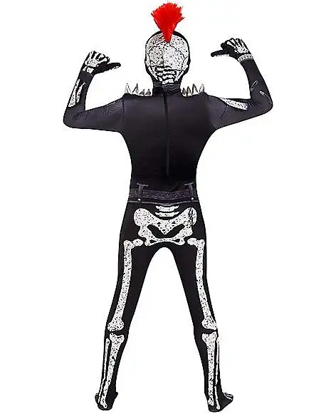 Spirit Halloween Kids Punk Skeleton Skin Suit Costume 4 Spirit Halloween Kids Punk Skeleton Skin Suit Costume - Image 2