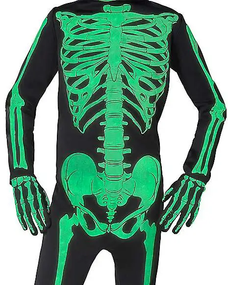 Spirit Halloween Kids Glow Skeleton Costume 4 Spirit Halloween Kids Glow Skeleton Costume - Image 2