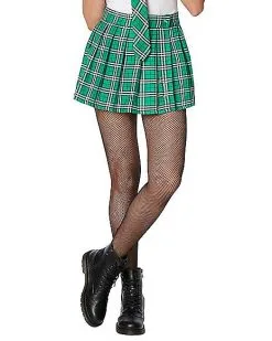 Spirit Halloween Adult Green Plaid Plus Size Skirt 7 Spirit Halloween Adult Green Plaid Plus Size Skirt -Costume Themes Shop 01526565 c