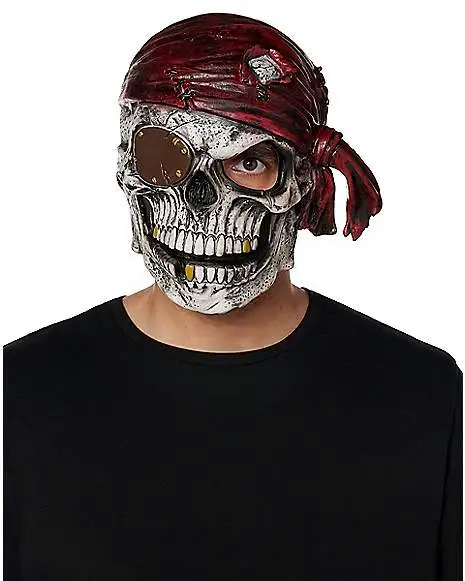 Spirit Halloween Pirate Skeleton Full Mask 3 Spirit Halloween Pirate Skeleton Full Mask