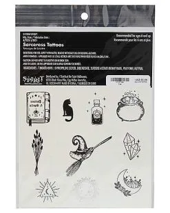 Spirit Halloween Kids Sorceress Temporary Tattoos 7 Spirit Halloween Kids Sorceress Temporary Tattoos -Costume Themes Shop 01527589 c