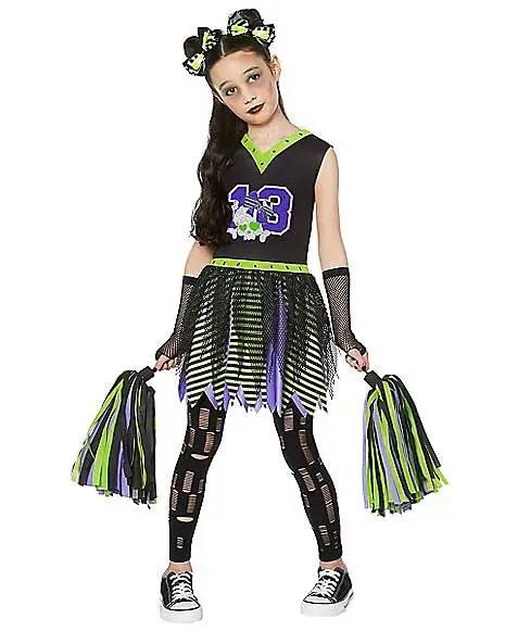 Spirit Halloween Kids Deadly Cheerleader Costume 3 Spirit Halloween Kids Deadly Cheerleader Costume
