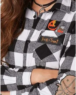 Spirit Halloween Adult Flannel Shirt - Trick 'r Treat 9 Spirit Halloween Adult Flannel Shirt - Trick 'r Treat -Costume Themes Shop 01532589 d