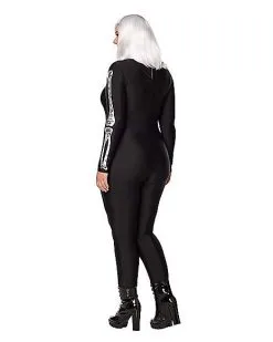 Spirit Halloween Adult Skeleton Catsuit -Costume Themes Shop 01533561 b