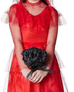 Spirit Halloween Kids Lydia Deetz Costume - Beetlejuice -Costume Themes Shop 01535467 c