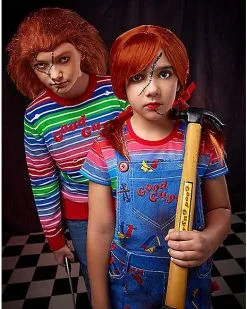 Spirit Halloween Kids Chucky Overalls Costume - The Signature Collection -Costume Themes Shop 01538800 c