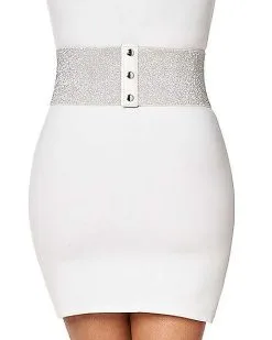 Spirit Halloween Silver Rhinestone Waist Cincher 5 Spirit Halloween Silver Rhinestone Waist Cincher -Costume Themes Shop 01538842 b