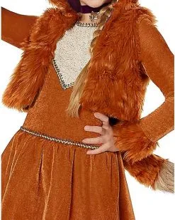 Spirit Halloween Kids Luxurious Fox Costume – The Signature Collection -Costume Themes Shop 01539949 c