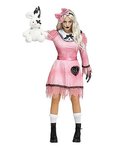 Spirit Halloween Adult Deadly Doll Costume 3 Spirit Halloween Adult Deadly Doll Costume