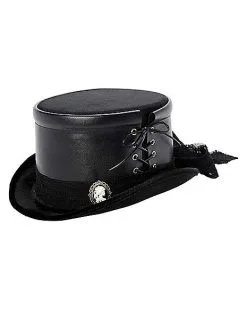 Spirit Halloween Black Gothic Top Hat