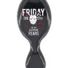 Spirit Halloween Friday The 13th Mini Hairbrush -Costume Themes Shop 01545482 a