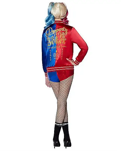 Spirit Halloween Adult Harley Quinn Jacket - Suicide Squad 4 Spirit Halloween Adult Harley Quinn Jacket - Suicide Squad - Image 2