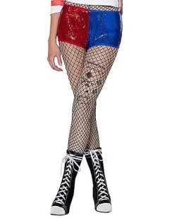 Spirit Halloween Adult Harley Quinn Sequin Shorts - Suicide Squad -Costume Themes Shop 01545961 c