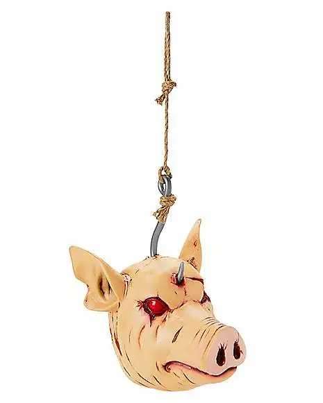 Spirit Halloween Hanging Severed Pig Head 3 Spirit Halloween Hanging Severed Pig Head