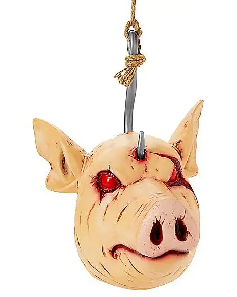Spirit Halloween Hanging Severed Pig Head 7 Spirit Halloween Hanging Severed Pig Head - Image 5