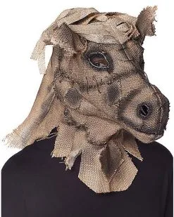 Spirit Halloween Scarecrow Horse Full Mask -Costume Themes Shop 01548304 c