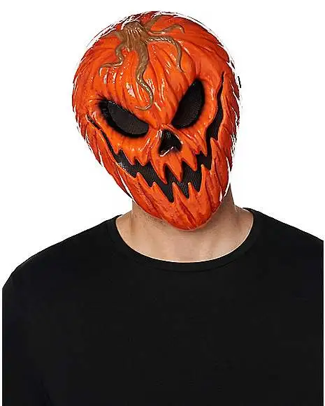 Spirit Halloween Evil Jack-O-Lantern Half Mask 3 Spirit Halloween Evil Jack-O-Lantern Half Mask