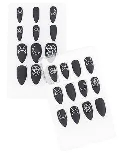 Spirit Halloween Pentagram Press On Nails