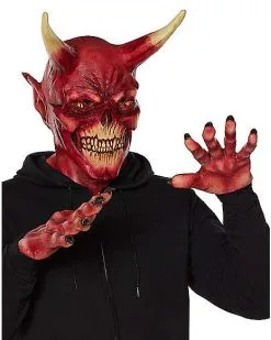 Spirit Halloween Devil Mask With Hands -Costume Themes Shop 01550474 c