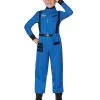 Spirit Halloween Kids Blue Astronaut Jumpsuit - NASA -Costume Themes Shop 01551589 a