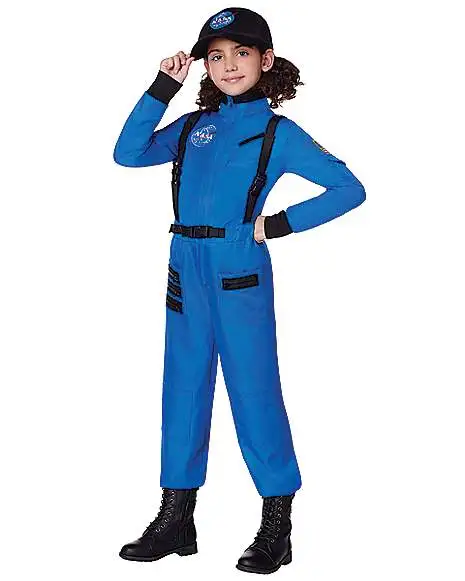 Spirit Halloween Kids Blue Astronaut Jumpsuit - NASA 5 Spirit Halloween Kids Blue Astronaut Jumpsuit - NASA - Image 3