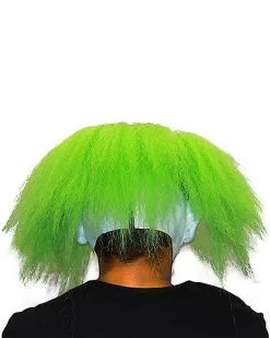 Spirit Halloween Neon Green Hair Clown Full Mask 8 Spirit Halloween Neon Green Hair Clown Full Mask -Costume Themes Shop 01551944 c