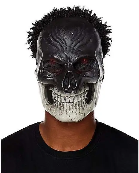 Spirit Halloween Light-Up Dark Skeleton Mask 3 Spirit Halloween Light-Up Dark Skeleton Mask