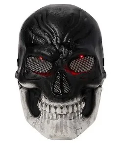 Spirit Halloween Light-Up Dark Skeleton Mask 13 Spirit Halloween Light-Up Dark Skeleton Mask -Costume Themes Shop 01558808 f