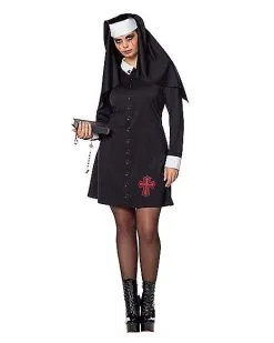 Spirit Halloween Adult Unholy Nun Costume 8 Spirit Halloween Adult Unholy Nun Costume -Costume Themes Shop 01558816 c