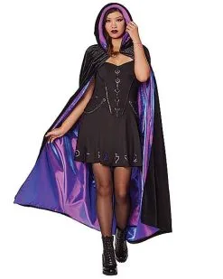 Spirit Halloween Adult Reversible Cape - Deluxe -Costume Themes Shop 01560721 c