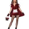 Spirit Halloween Adult Runaway Red Riding Hood Romper Costume