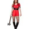 Spirit Halloween Adult Firefighter Romper Costume 1 Spirit Halloween Adult Firefighter Romper Costume -Costume Themes Shop 01564152 a