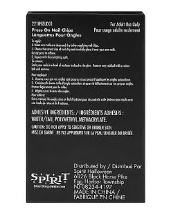 Spirit Halloween '80s Press On Nails -Costume Themes Shop 01564392 d