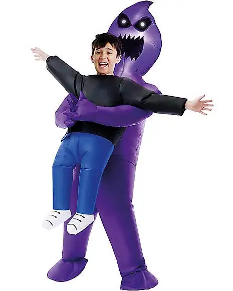 Spirit Halloween Kids Light-Up Purple Ghoul Pick-Me-Up Inflatable Costume 3 Spirit Halloween Kids Light-Up Purple Ghoul Pick-Me-Up Inflatable Costume