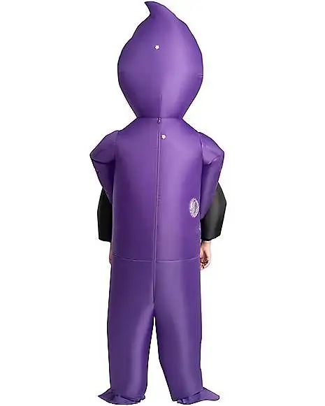 Spirit Halloween Kids Light-Up Purple Ghoul Pick-Me-Up Inflatable Costume 5 Spirit Halloween Kids Light-Up Purple Ghoul Pick-Me-Up Inflatable Costume - Image 3