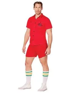 Spirit Halloween Adult Camp Crystal Lake Button Down Shirt - Friday The 13th -Costume Themes Shop 01565647 c