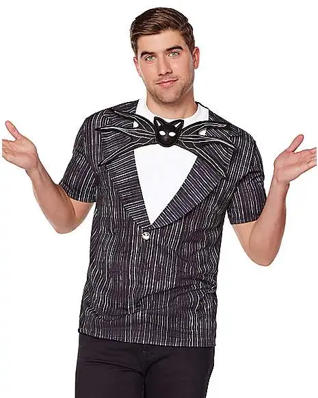 Spirit Halloween Jack Skellington T Shirt - The Nightmare Before Christmas 3 Spirit Halloween Jack Skellington T Shirt - The Nightmare Before Christmas