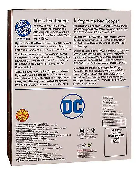 Spirit Halloween Adult The Flash Costume Kit - Ben Cooper 4 Spirit Halloween Adult The Flash Costume Kit - Ben Cooper - Image 2