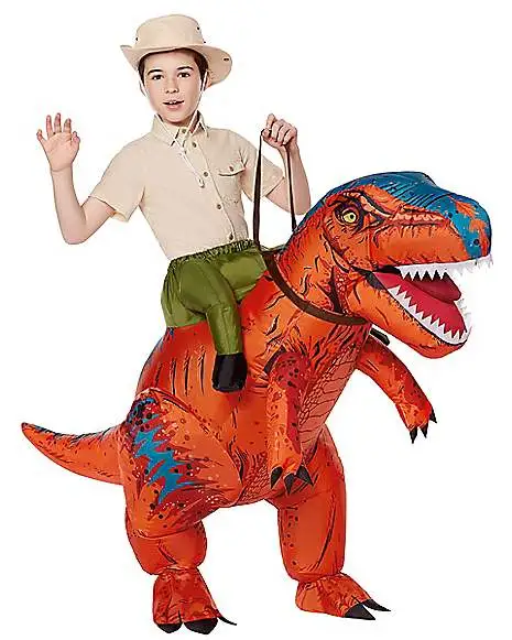 Spirit Halloween Kids Dinosaur Inflatable Ride-Along Costume 3 Spirit Halloween Kids Dinosaur Inflatable Ride-Along Costume
