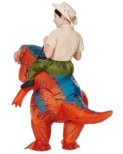 Spirit Halloween Kids Dinosaur Inflatable Ride-Along Costume 5 Spirit Halloween Kids Dinosaur Inflatable Ride-Along Costume -Costume Themes Shop 01570274 b