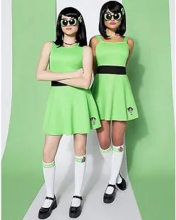 Spirit Halloween Adult Buttercup Costume - The Powerpuff Girls 7 Spirit Halloween Adult Buttercup Costume - The Powerpuff Girls -Costume Themes Shop 01572429 c