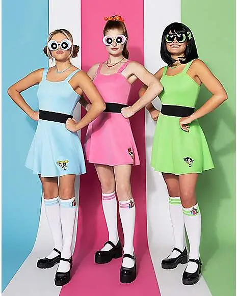 Spirit Halloween Adult Bubbles Costume - The Powerpuff Girls 5 Spirit Halloween Adult Bubbles Costume - The Powerpuff Girls - Image 3